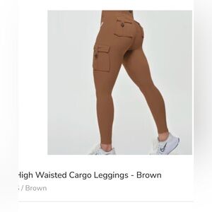 Tan Cargo Leggings